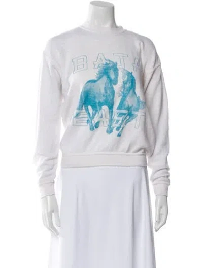 Pre-owned Baja East Graphic Print Crew Neck Sweatshirt In Multi