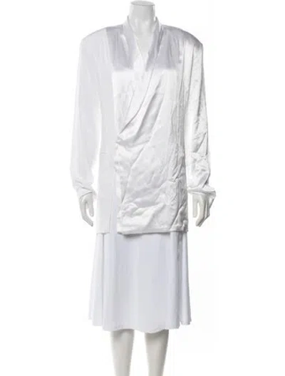 Pre-owned Baja East Jacket In White