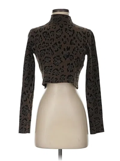 Pre-owned Baja East Long Sleeve Turtleneck In Brown