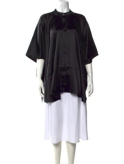 Pre-owned Baja East Mock Neck Long Dress W/ Tags In Black