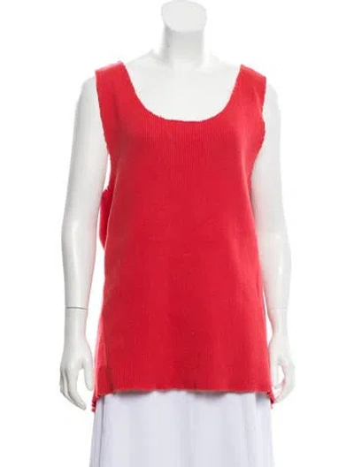 Pre-owned Baja East Scoop Neck Sweater In Orange