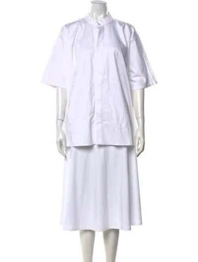 Pre-owned Baja East Short Sleeve Top W/ Tags In White