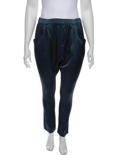 Pre-owned Baja East Straight Leg Pants In Blue