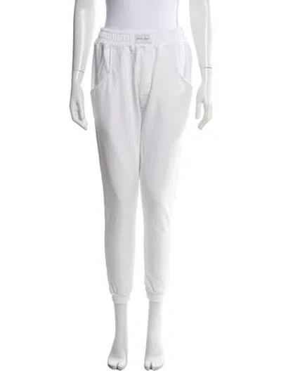 Pre-owned Baja East Straight Leg Pants In White