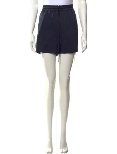 Pre-owned Baja East Striped Mini Shorts W/ Tags In Blue