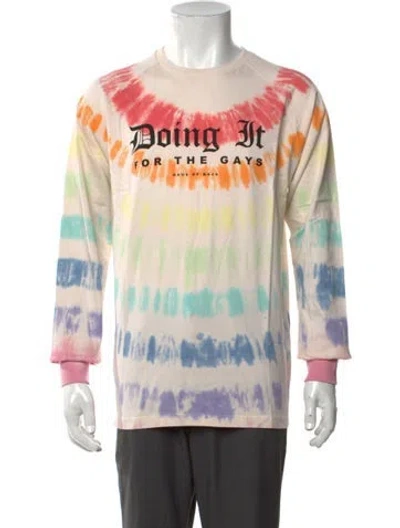 Pre-owned Baja East Tie-dye Print Crew Neck T-shirt W/ Tags In Pink