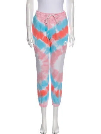 Pre-owned Baja East Tie-dye Print Pleated Accents Sweatpants In Pink