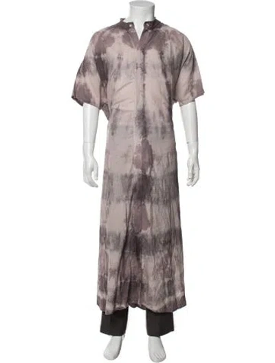 Pre-owned Baja East Tie-dye Print Short Sleeve Shirt In Purple