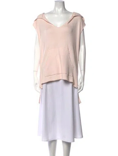 Pre-owned Baja East V-neck Sweater In Pink