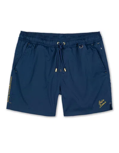 Baja Llama Men's Fort Knox Swim Shorts In Navy In Blue