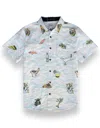 Baja Llama Men's Grey Incan Treasures - 7-seas Button Up