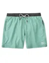Baja Llama Men's Neptune Stretch Swim Shorts In Solid Green Machine In Multi