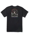 Baja Llama Men's Never High Enough - Black Primo Graphic Tee In Black