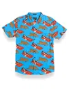 Baja Llama Men's Purrfect Woman - Blue Nighthawk™ Button Up In Blue
