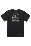 Baja Llama Men's Never High Enough - Black Primo Graphic Tee In Black