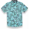 Baja Llama Men's Blue On Our Way Up - Vagabond Button Up In Green