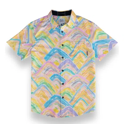 Baja Llama Rainbow Mountains Button Up In Multi