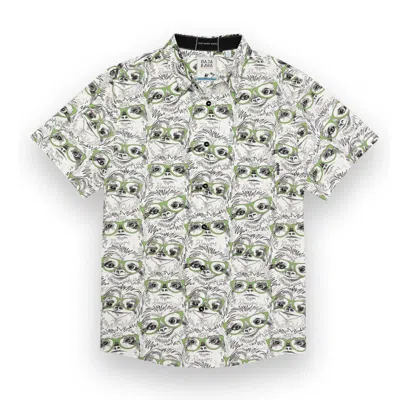 BAJA LLAMA SLOTH MEISTER - 7 SEAS BUTTON UP IN WHITE