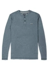 Baja Llama The Boring Henley In Dark Grey