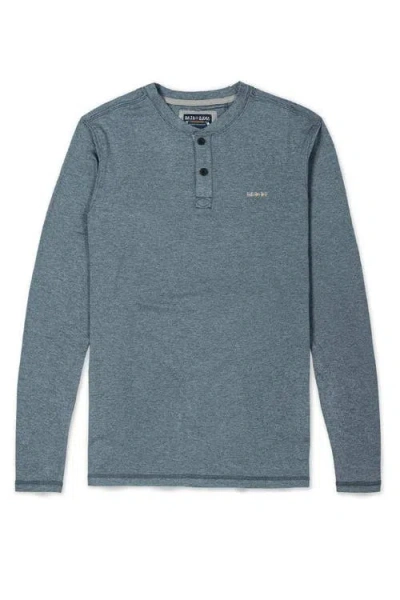 Baja Llama The Boring Henley In Dark Grey