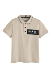 BAKER BY TED BAKER KIDS' COTTON GRAPHIC POLO