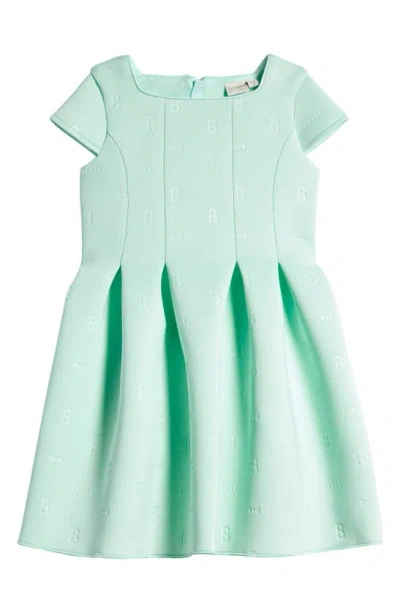 Baker By Ted Baker Kids' Embossed Scuba Crepe Dress In Mint