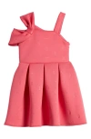 BAKER BY TED BAKER BAKER BY TED BAKER KIDS' SHOULDER BOW SCUBA CREPE DRESS