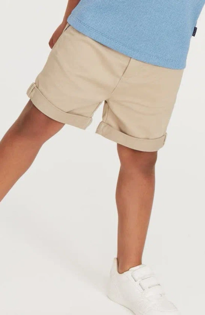 Baker By Ted Baker Kids' Stretch Cotton Chino Shorts In Natural