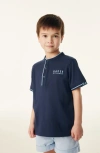BAKER BY TED BAKER KIDS' TIPPED COTTON HENLEY