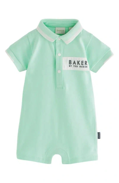 Baker By Ted Baker Babies' Polo Romber In Aqua Blue