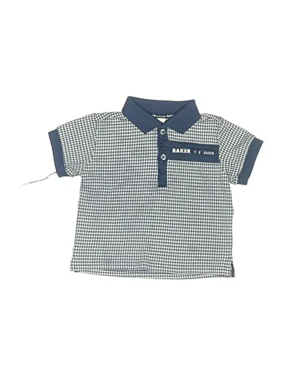 Pre-owned Baker By Ted Baker Kids' Short Sleeve Polo Shirt In Blue