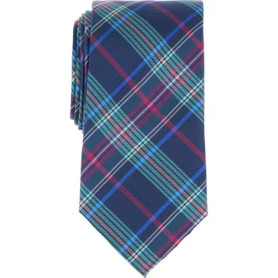 Baker By Ted Baker Ted Plaid Silk Blend Tie In Navy
