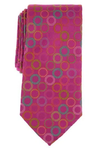 Baker By Ted Baker Wilhem Circle Dot Tie In Magenta