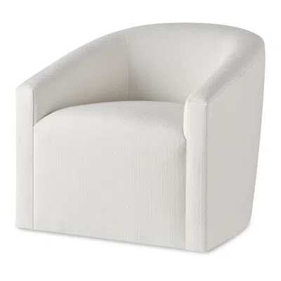 Baker Furniture Celeste Swivel Lounge Chair In Eggshell