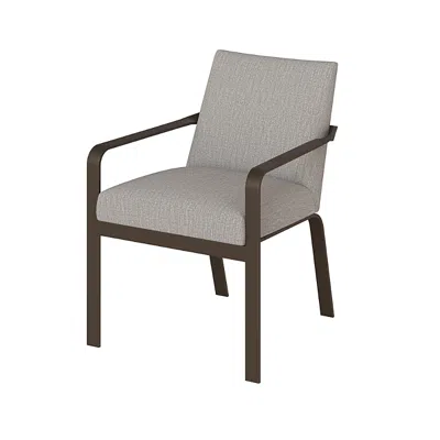 Baker Furniture Ezra Arm Chair In Gray