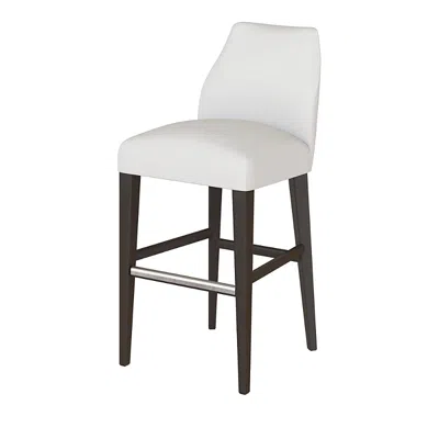 Baker Furniture Kipton Barstool, Chocolate Mink Finish
