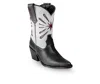 Bala Di Gala Women's Italian Western Premium Leather Show Boots In White & Black In White