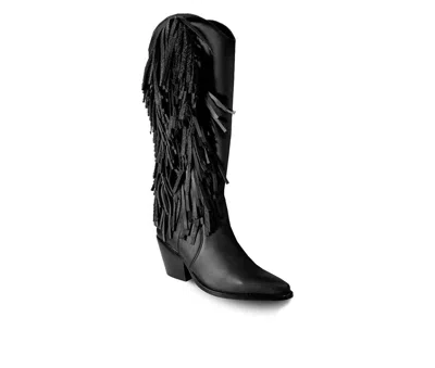 Bala Di Gala Women's Knee-high Premium Leather Ely Boots In Black