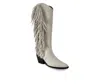 BALA DI GALA WOMEN'S KNEE-HIGH PREMIUM LEATHER ELY BOOTS IN WHITE