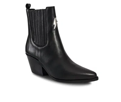 Bala Di Gala Women's Premium Leather Ankle Lyra Boots In Black