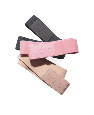Balà The Compact Bands, 3 Pack In Charcoal/blush/sand