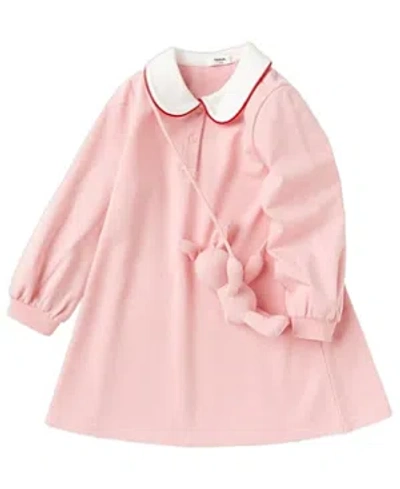 Balabala Girls' Animal Graphic Knitted Dress - Baby, Little Kid In Pink