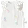 Balabala Sea Breeze Ruffle Sleeve Top