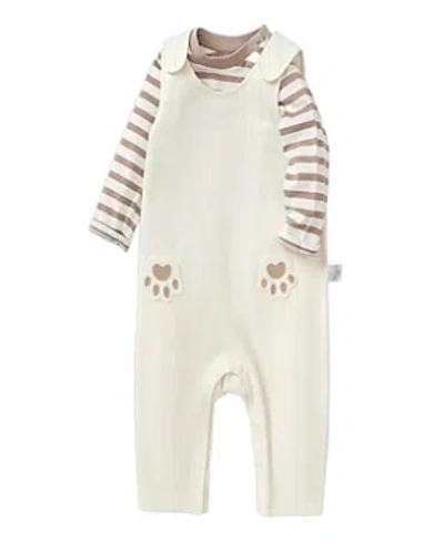 Balabala Unisex Fun Graphic Long Sleeve Knitted Set - Baby In White