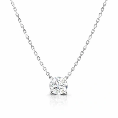 Balacia Diamond Solitaire Necklace In Gold