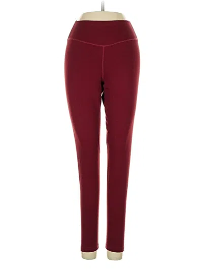Pre-owned Balance Athletica Active Pants In Burgundy