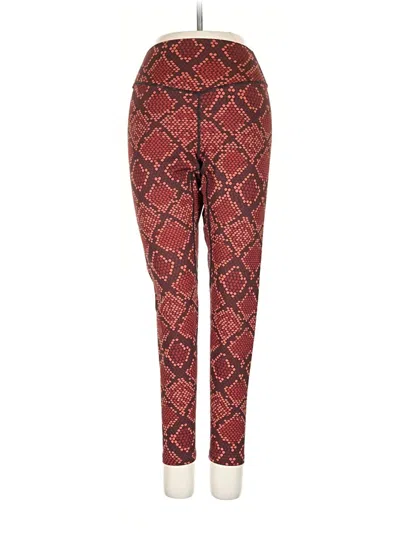 Pre-owned Balance Athletica Leggings In Red