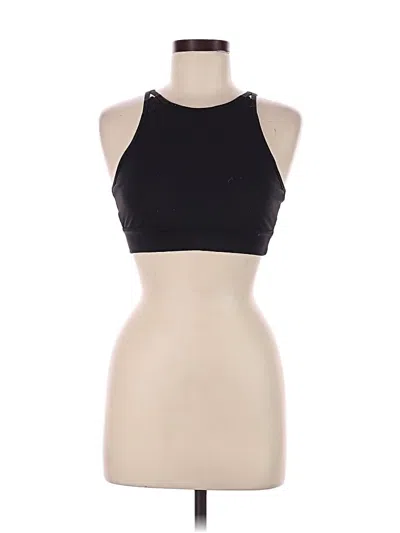 Pre-owned Balance Athletica Tank Top Black Halter Neckline Tops