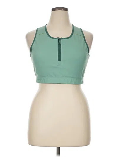 Pre-owned Balance Athletica Tank Top Green Halter Neckline Tops
