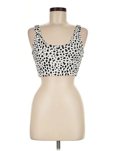 Pre-owned Balance Athletica Tank Top Ivory Strapless Neckline Tops
